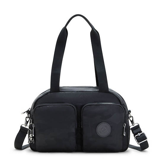 Kipling Cool Defea Iconic Shoulder Bags Black Camo Embossed | CA 1393OK